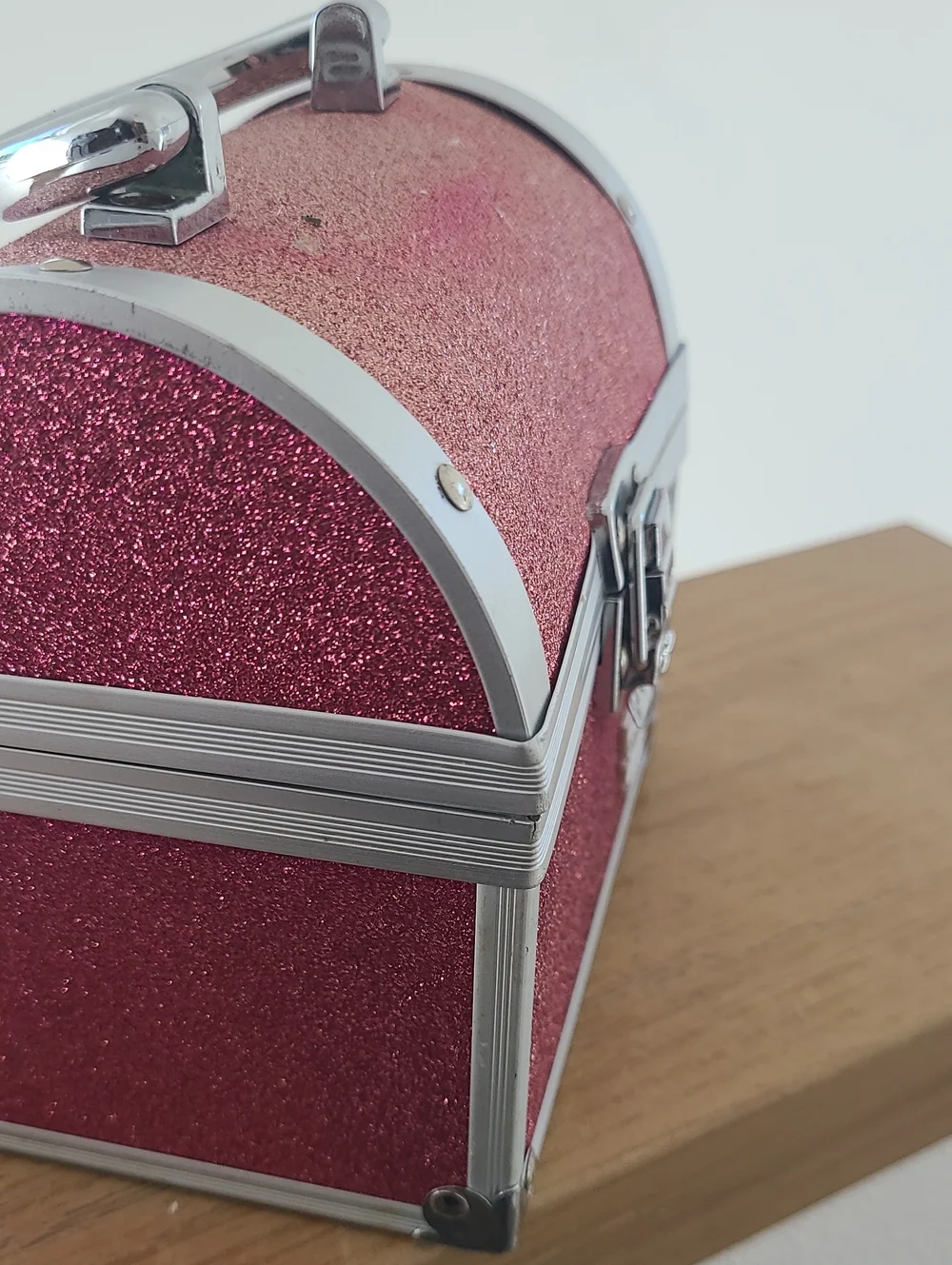 Caboodles Sparkle Jewelry Chest in Rose Pink with Silver Trim